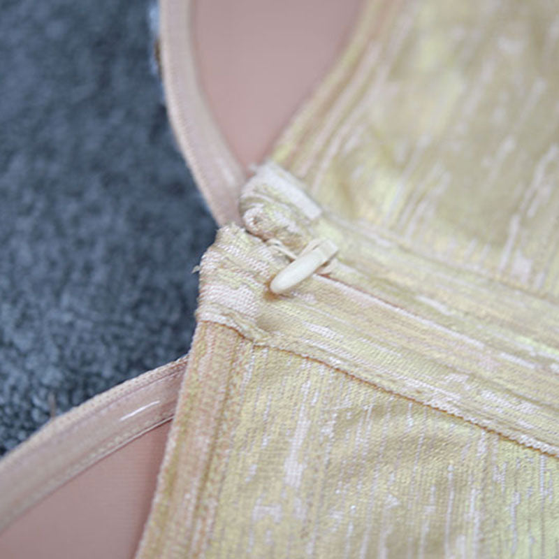 DAPHNE KRISTALLVERZIERUNGENES ÄRMELLOSES TRÄGERLOSES MINIKLEID