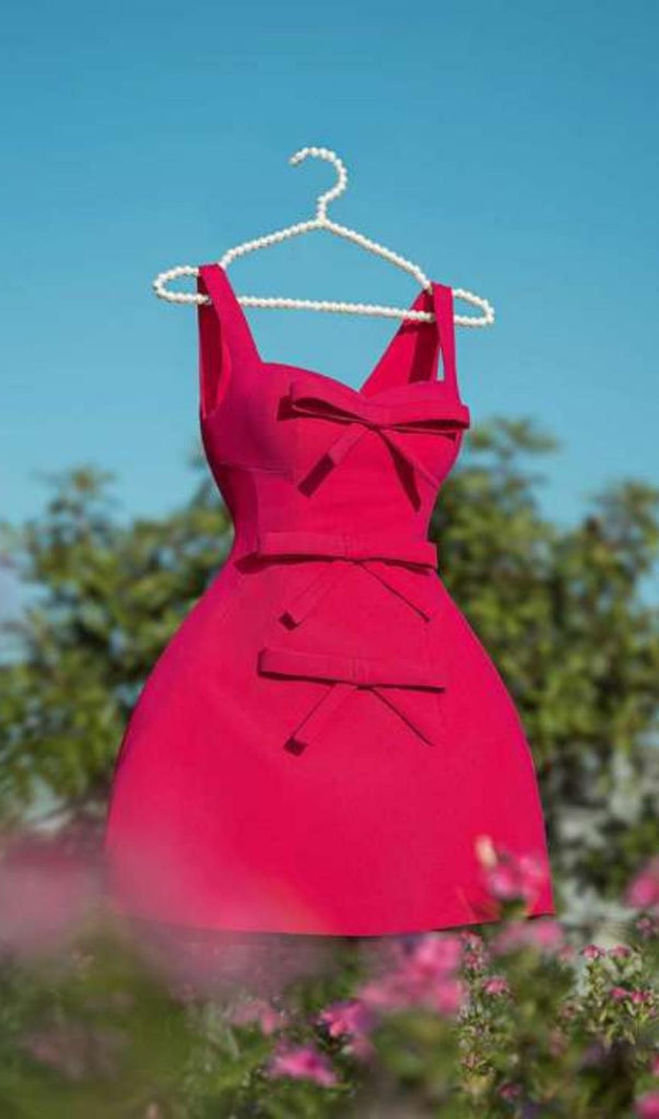 PINK BOWKNOT STRAPPY MINI DRESS Oh CICI 