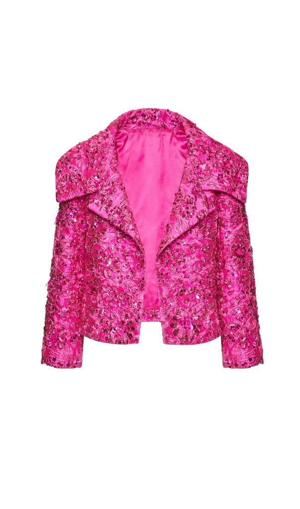 JACQUARD FLORAL BLAZER Outerwear Gloria Lanvin 