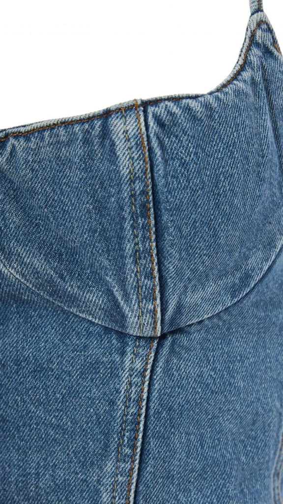 MOICU DENIM CROPPED CAMI TOP styleofcb 