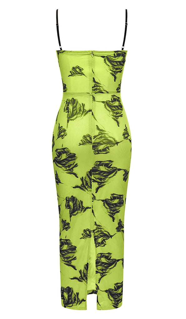 FLORAL STRAPPY CORSET MIDI DRESS DRESS STYLE OF CB 